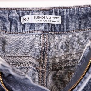 Lee Slender Secret Denim Blue Jeans, Size 34, Tiny Rhinestone Detail on Pockets
